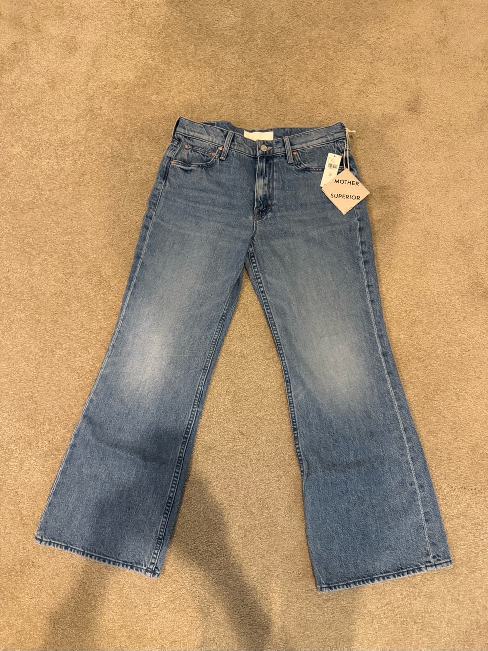 Mother Mid-Blue Jeans